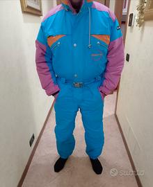 tuta da sci vintage uomo tg S