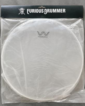 PELLE DRUM CASSA 18" BATTENTE TRASPARENTE WAMBOOKA