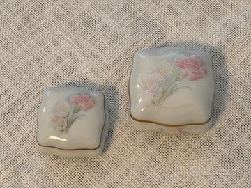 Porcellane Limoges coppia scatoline