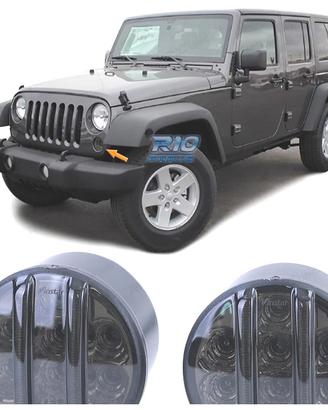 FRECCIE ANTERIORI JEEP WRANGLER JK 07-17 LED NERO 