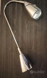 faretto da parete cromo