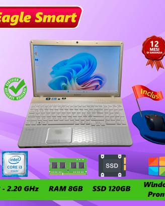 Portatile Sony 15.6" 8GB RAM SSD 120GB - Veloce
