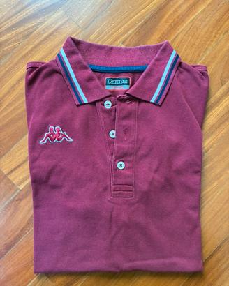 Polo uomo bordeaux borgogna Kappa - Taglia L