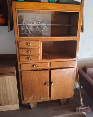 credenza,letto e armadio vintage