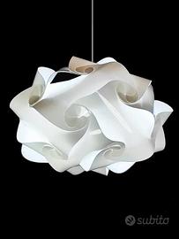 Lampadario UFO bianco L. 50 cm x H. 35 cm nuovo