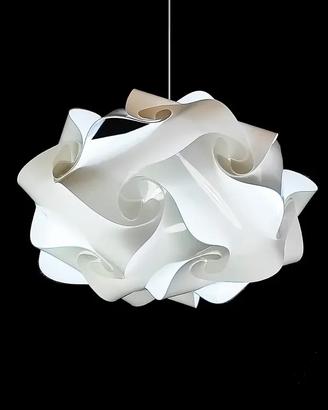 Lampadario UFO bianco L. 50 cm x H. 35 cm nuovo
