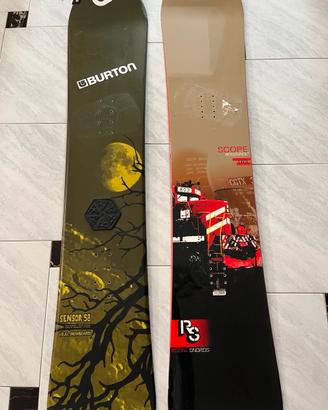 Tavole Snowboard Burton 158 // Rossignol 163 