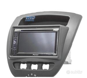 CORNICE NERA RADIO 2-DIN PER CITROEN C1 TOYOTA AYG