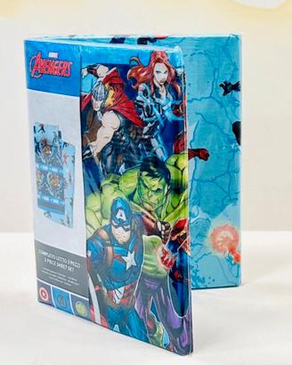 Lenzuola Avengers letto singolo