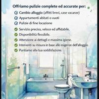 Pulizie di primavera/stagionali/cambio alloggio