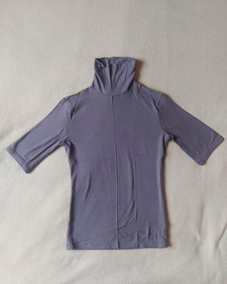 Maglietta sottogiacca marrone-grigio manica corta
