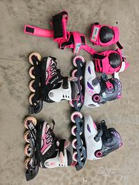 Coppia pattini Decathlon numero 30/33 e 32/34