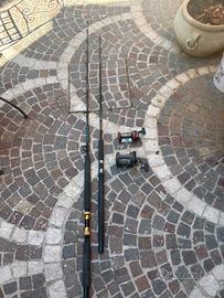 Canne da pesca Baltimora 2 e Venezia + Mulinelli