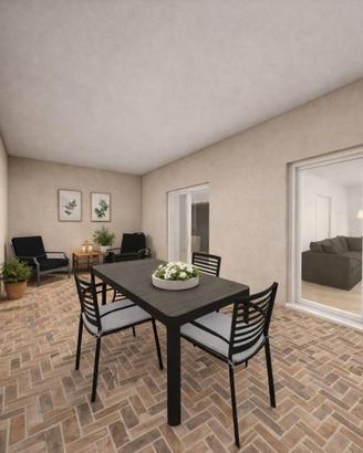 a Bedizzole Trilocale piano terra in casale ristru