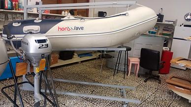 Gommone Honwave 2,40 mt + honda bf2.3