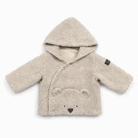 
Giacca bimbo Il Gufo teddy con cappuccio