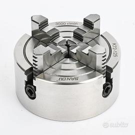 Mandrino griffe indipen. 80/100/125mm per tornio
