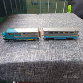Trenino in latta santa fe made in germany