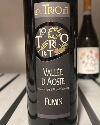 bottiglia di vino Lo Triolet Fumin 2018