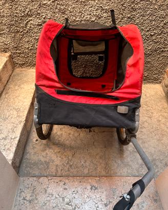 Carrellino con rimorchio per bici