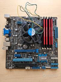 Kit scheda Madre Asus p8h77-m +CPU i5 2400+Ram 24 