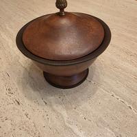 Scatola vintage in cuoio