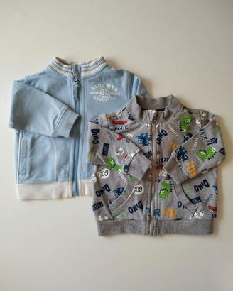 Set di 2 felpe taglia 6/9 mesi
