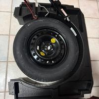 Ruotino di scorta + porta gomma originale + crick