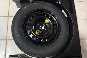 Ruotino di scorta + porta gomma originale + crick