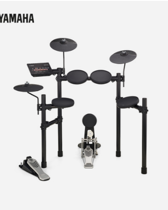 yamaha drum set e sgabello con bacchette