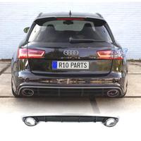 DIFFUSORE AUDI A6 4G 15-18 LOOK RS + TERMINALI DI 