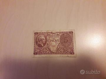BANCONOTA ELMATA 5 LIRE