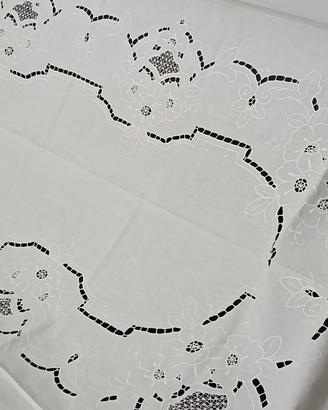 Tovaglia x12 e Tovaglioli Puro Lino e Ricami 