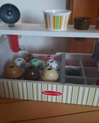 Gelateria giocattolo in legno