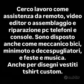 Annuncio lavoro