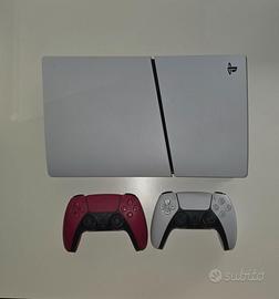 Ps5 slim digital 825gb + 2 controller
