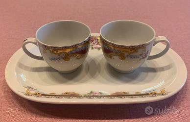 Set  Limoges 2 tazzine da caffè più vassoio