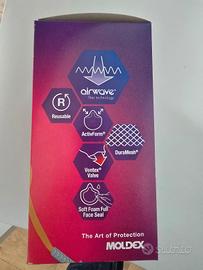 8x Mascherine FFP3 Moldex 3705 Air Seal Nuove Sigi