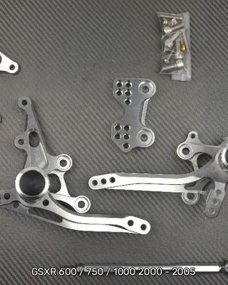 Pedane arretrate GSXR 600 / 750 / 1000 2000 - 2005