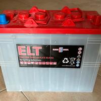 N. 4 batterie ELT - piombo tubolari 12V 150AH