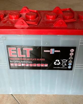 N. 4 batterie ELT - piombo tubolari 12V 150AH