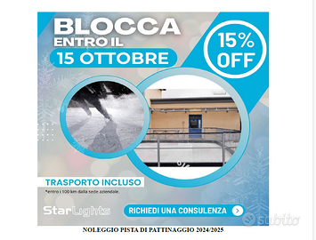 NOLEGGIA LA TUA PISTA DI PATTINAGGIO SINTETICA