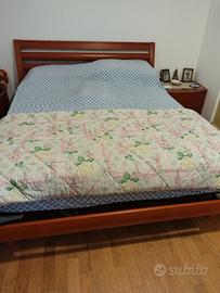 letto matrimoniale in ciliegio 