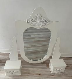 Specchio trucco arredo tavolo