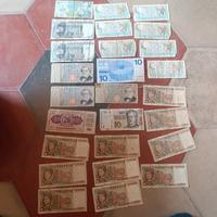 Lotto 26 banconote vintage carta