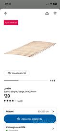 Letto allungabile con doghe e materasso