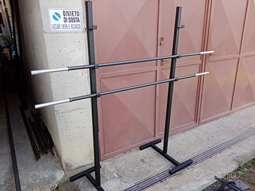 Bilancieri 160-180-200cm, trap bar, dischi acciaio