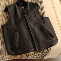 Gilet pelle moto custom