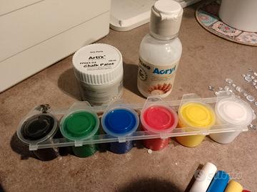 set pittura acrilici 