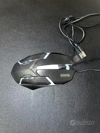 Mouse gaming con led